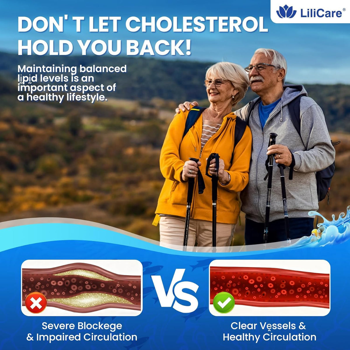 Gélules Omega-3 LILICARE 1500mg sur fond blanc