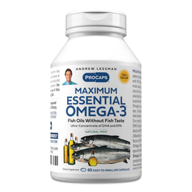 Gélules Omega-3 Maximum Essential à la menthe, emballage avant