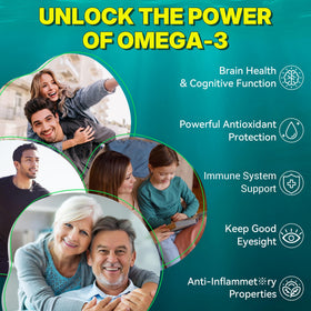 Gélules Omega 3 NEVISS, vue de l'arrière