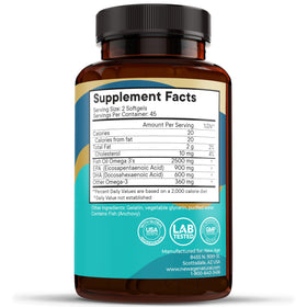 Gélules Omega 3 NEW AGE dans un environnement naturel