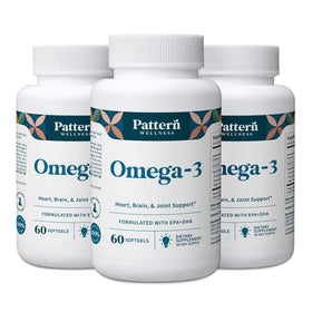 Gélules Omega 3 Pattern Wellness 180 gélules avec emballage