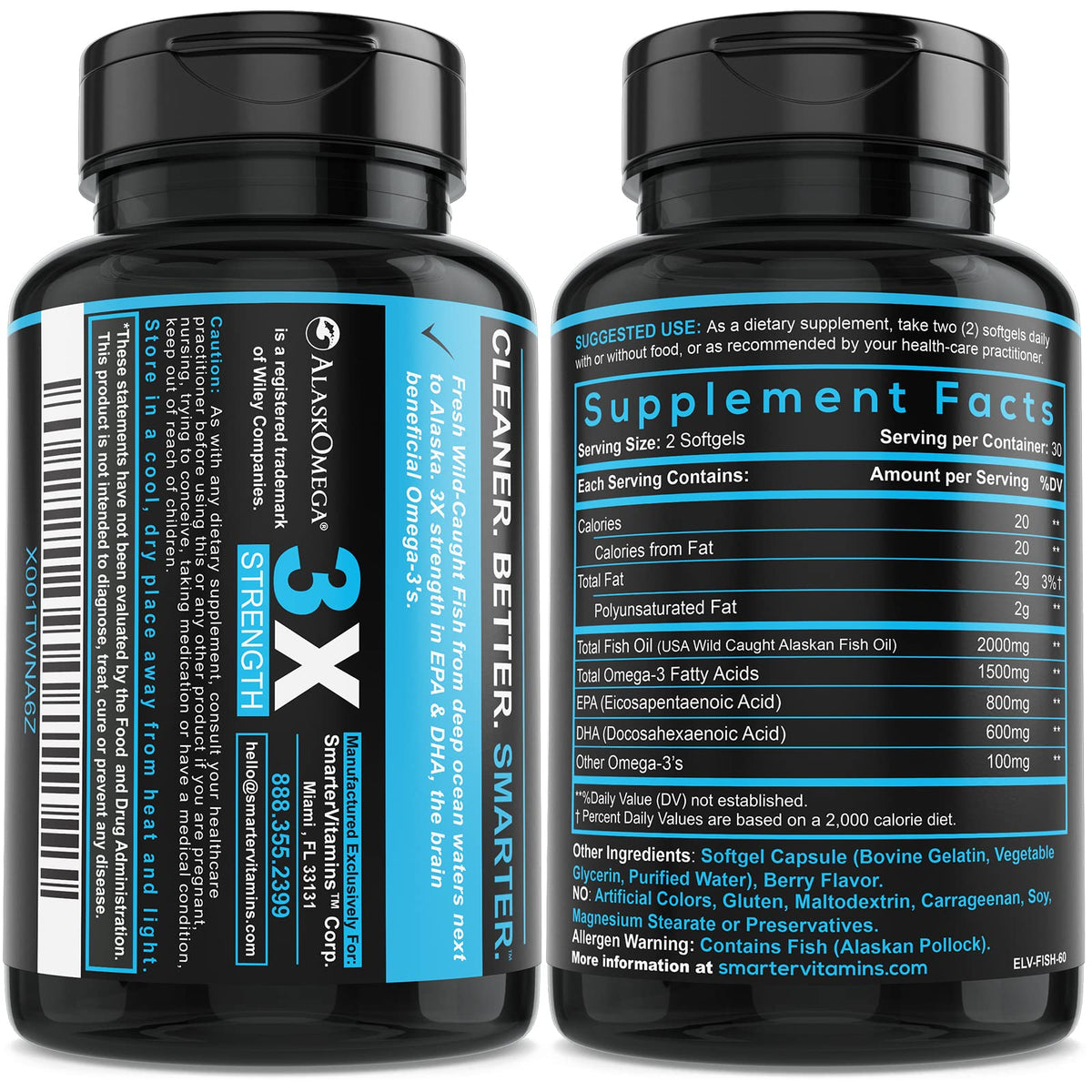 Gélules Omega-3 SmarterVitamins en main