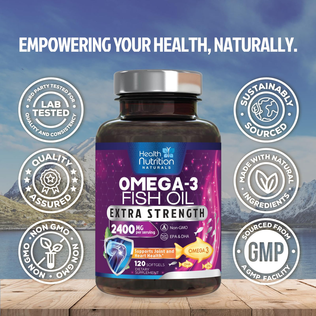 Gélules Omega 3 sur une cuillère