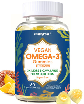 Gélules Omega 3 Végétales VitalityPeak 1000mg en boîte
