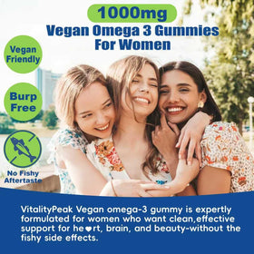 Gélules Omega 3 Végétales VitalityPeak sur une table