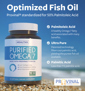 Gélules Omega 7 Healths Harmony avec étiquette