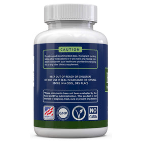 Gélules ORGANIC VITALITY Berberine HCL dans un flacon avec une prise de gélule