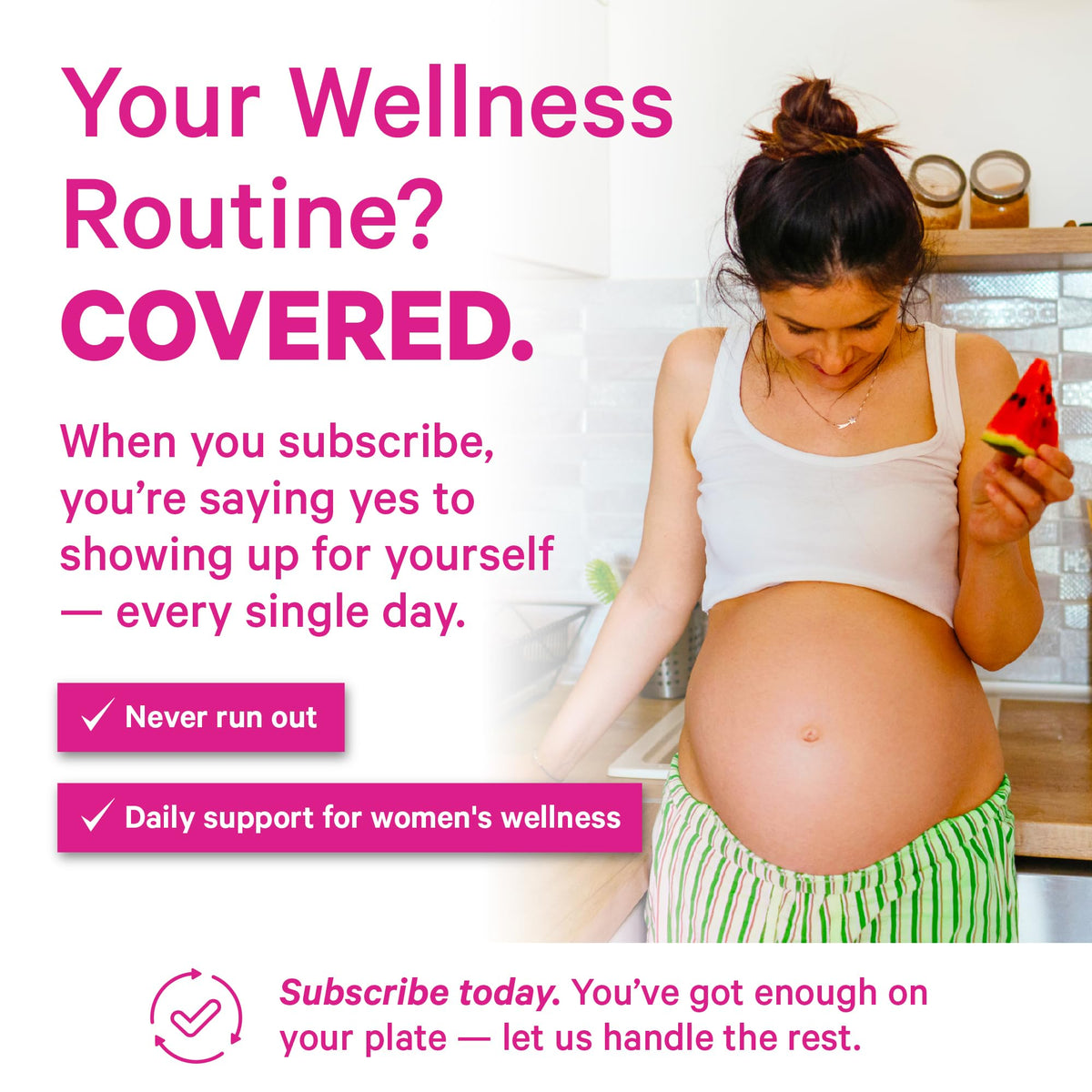 Gélules Pink Stork sur une surface en bois