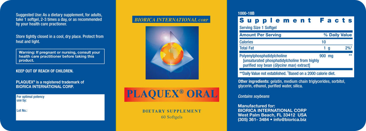 Gélules Plaquex Oral 60 Softgels 900mg sur une table