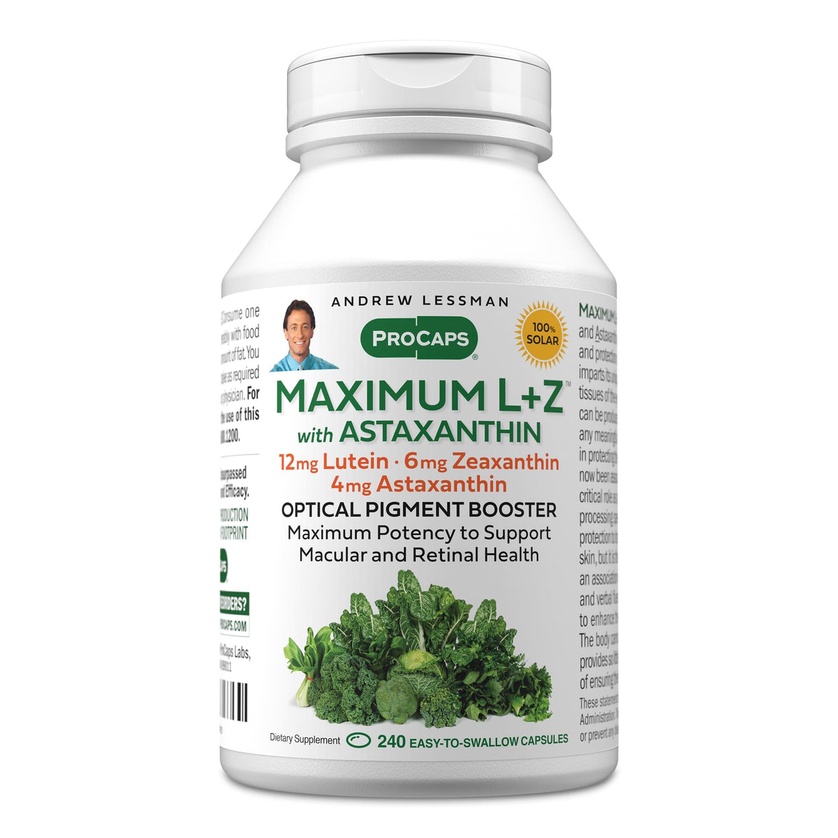 Gélules ProCaps Maximum L+Z d'ANDREW LESSMAN, vue avant