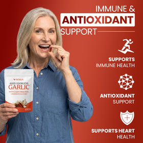 Gélules Resilia Extrait de Ail Vieilli sur une table