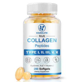 Gélules SIGNILIFE Multi Collagen Peptides 1600mg en boîte