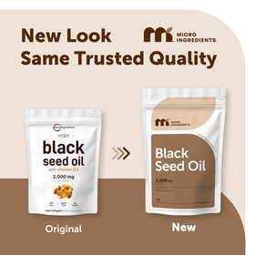 Gélules softgel d'huile de graines noires Micro Ingredients