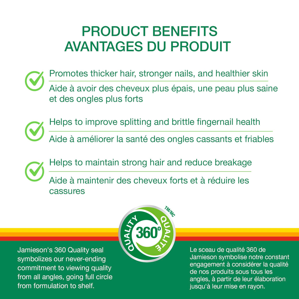 Gélules souples Jamieson Biotine 10 000 mcg sur une surface