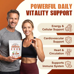 Gélules StressXcel Extrait de Ail Vieilli avec CoQ10 et Vitamine K2