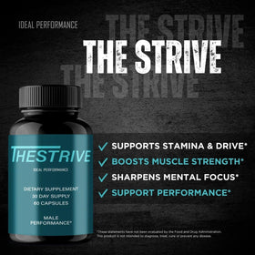 Gélules TheStrive d'IDEAL PERFORMANCE avec verre d'eau