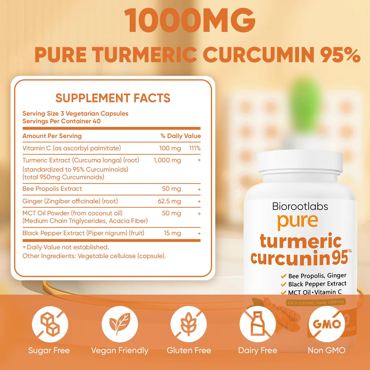 Gélules TOGOLIUN avec curcuma 1000mg et ingrédients naturels