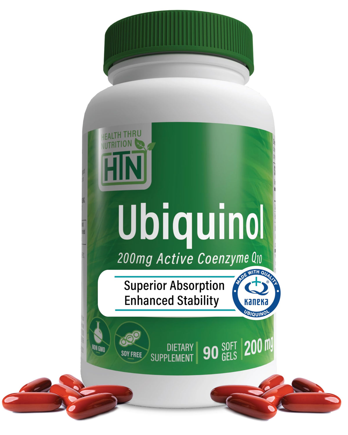 Gélules Ubiquinol 200 mg Health Thru Nutrition vue avant