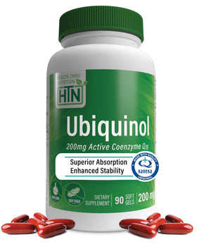 Gélules Ubiquinol 200 mg Health Thru Nutrition vue avant