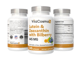 Gélules véganes VitaCosmoX Luteine avec Zéaxanthine