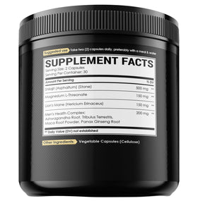 Gélules végétales NUQIIT Shilajit sur fond blanc