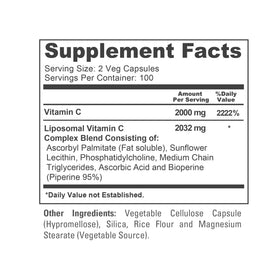 Gélules végétales NusaPure pour Vitamine C Liposomale