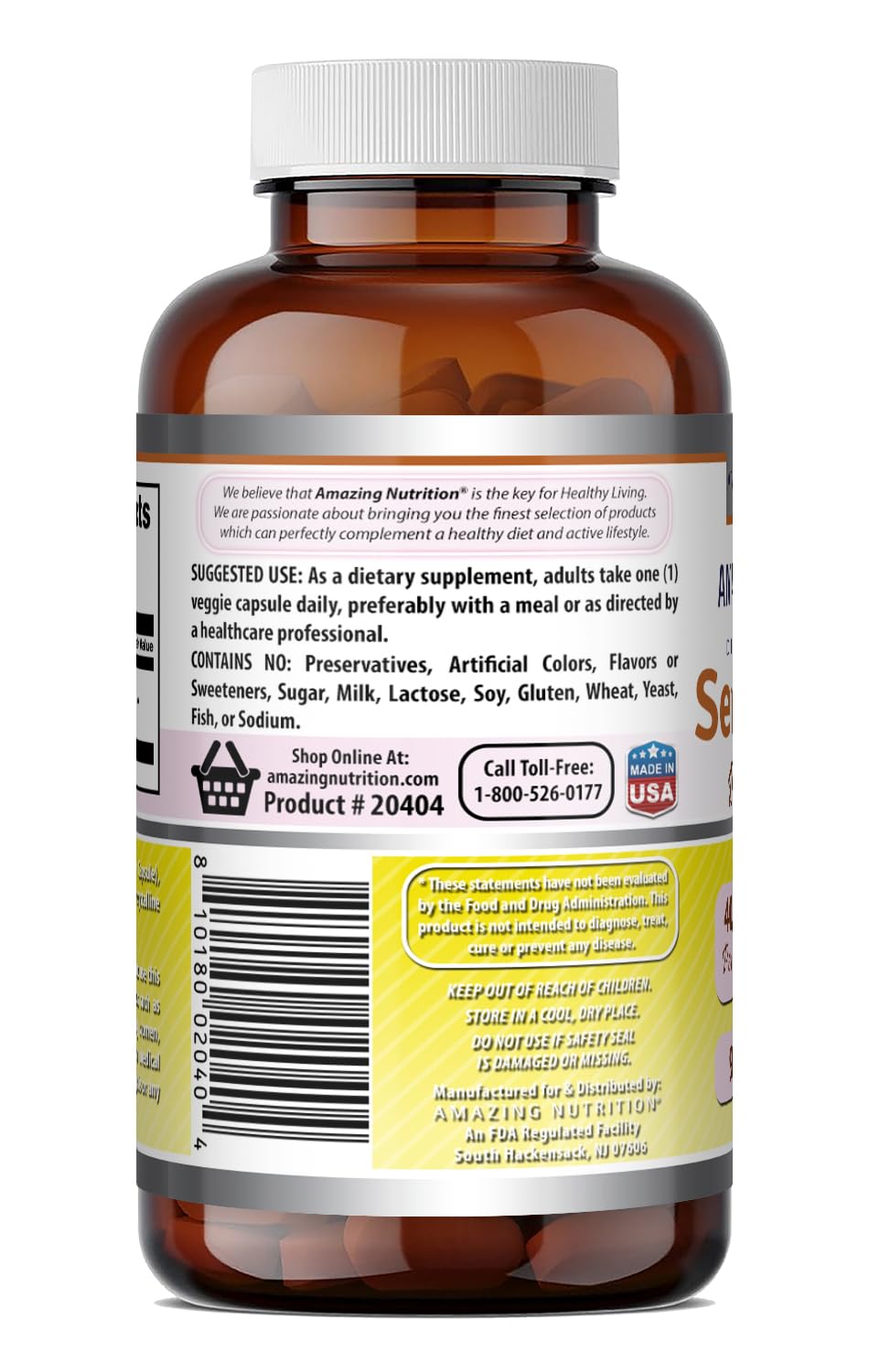 Gélules végétales Serrapeptase sur un fond neutre