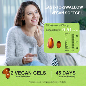 Gélules végétales VEGEPOWER sur une table en bois