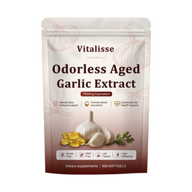 Gélules végétariennes d'ail envejecido vitalisse 7500mg, vue de face
