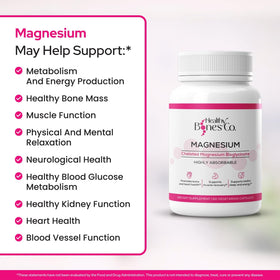 Gélules végétariennes de magnésium glycinate Healthy Bones Co.