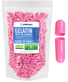 Gélules vides Taille 0 XPRS Nutra, vue de face