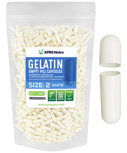 Gélules vides taille 2 XPRS Nutra vue de face