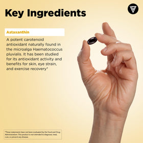 Gélules Vital Vitamins Astaxanthin 12 mg avec ingrédients naturels