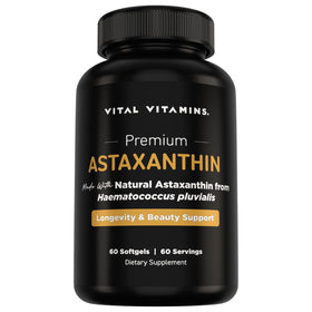 Gélules Vital Vitamins Astaxanthin 12 mg en boîte vue de face