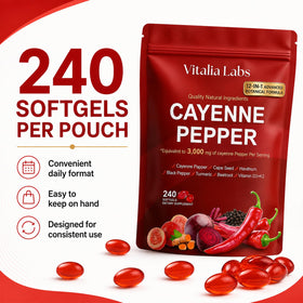 Gélules Vitalia sur fond naturel