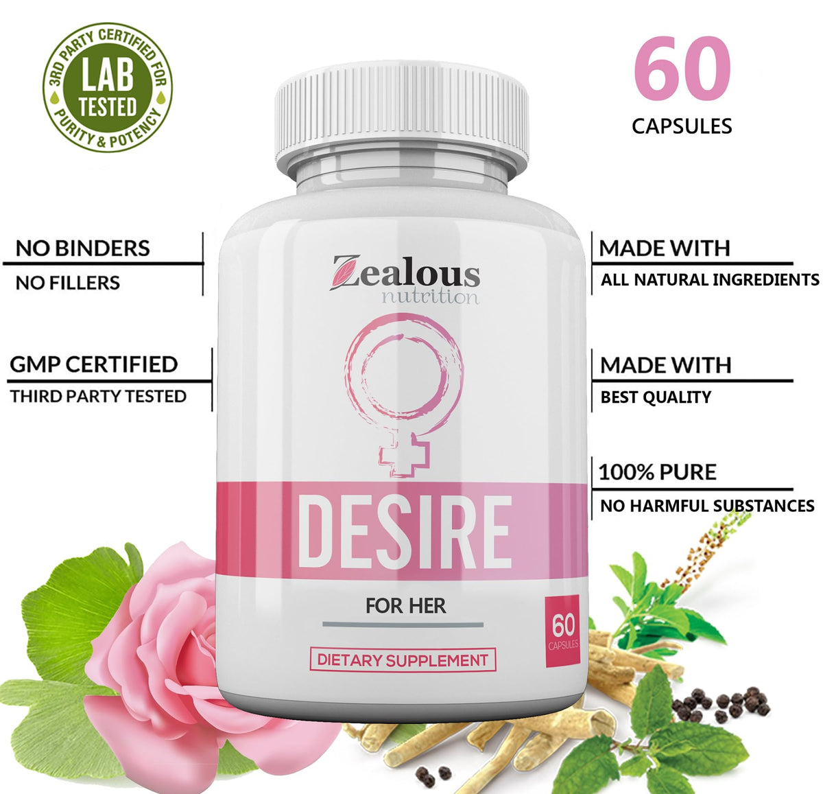 Gélules Zealous Nutrition en main, prêtes à être prises