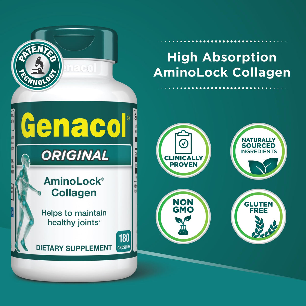 Genacol Collagène Hydrolysé supplément dans une cuillère