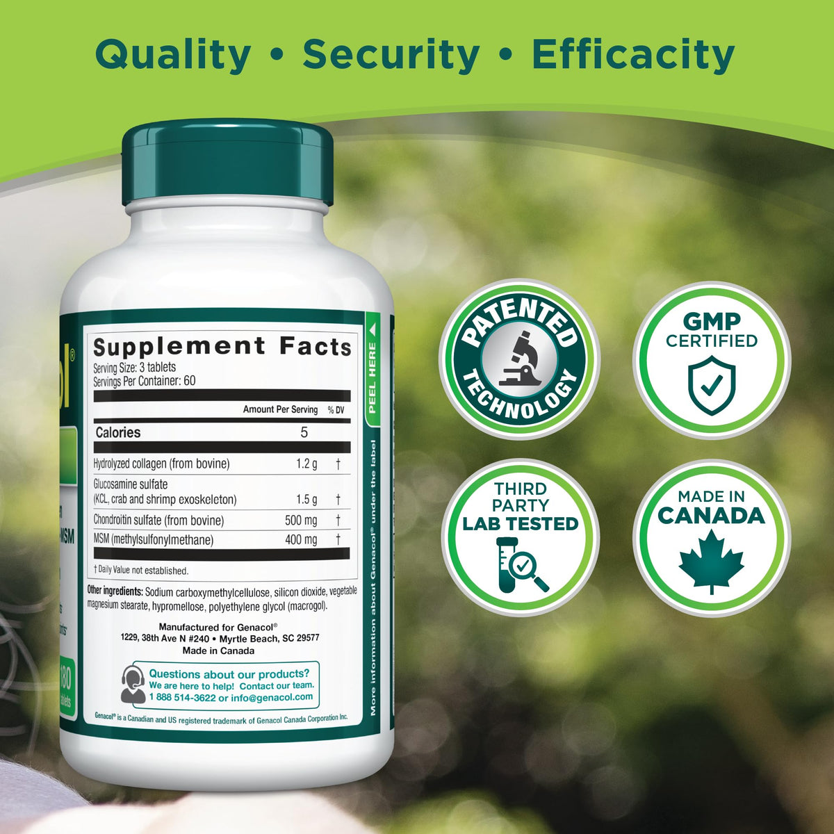 Genacol Optimum avec d'autres produits de santé