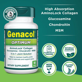 Genacol Optimum comprimés dans la main