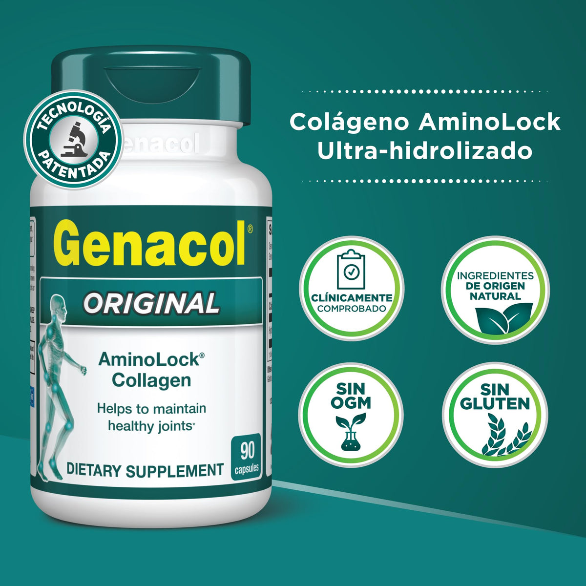 Genacol Original détails des ingrédients sur l'étiquette