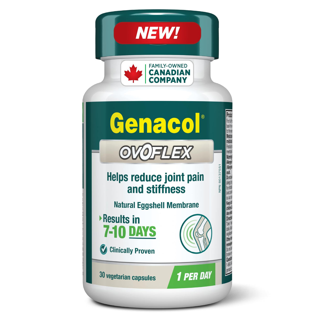 Genacol Ovoflex complément articulaire en capsule, vue avant