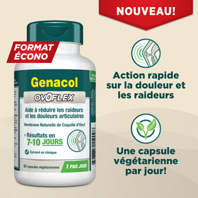 Genacol Ovoflex ouvert avec capsules visibles