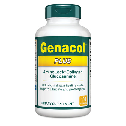 Genacol Plus boîte de complément glucosamine et collagène vue de face