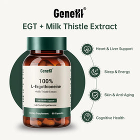 GENEIII Complément Alimentaire L-Ergothioneine 30mg étiquette