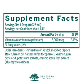 Genestra Brands A-Mulsion Saveur Citron 30 ml vue arrière