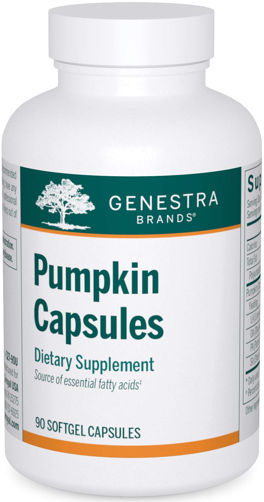 Genestra Brands Capsules de Citrouille 90 capsules vue avant