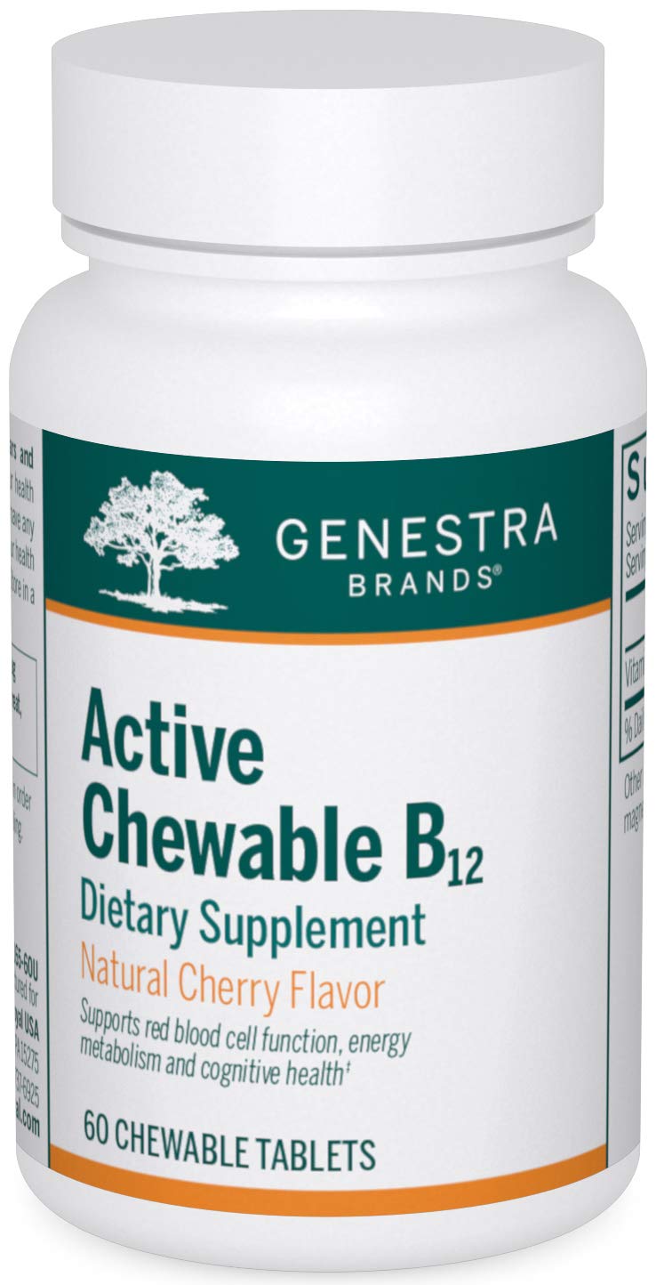 Genestra Brands Comprimés à Mâcher B12 Cerise 60 Tablettes