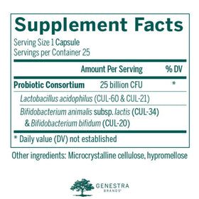 Genestra Brands HMF Intensive 25 capsules végétariennes côté