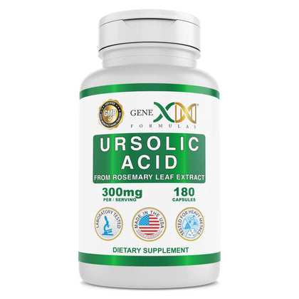 Genex Formulas Acide Ursolique 300mg 180 gélules vue de face