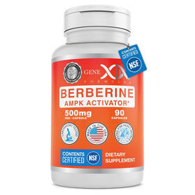 Genex Formulas Berbérine HCl 500mg capsule bouteille vue de face